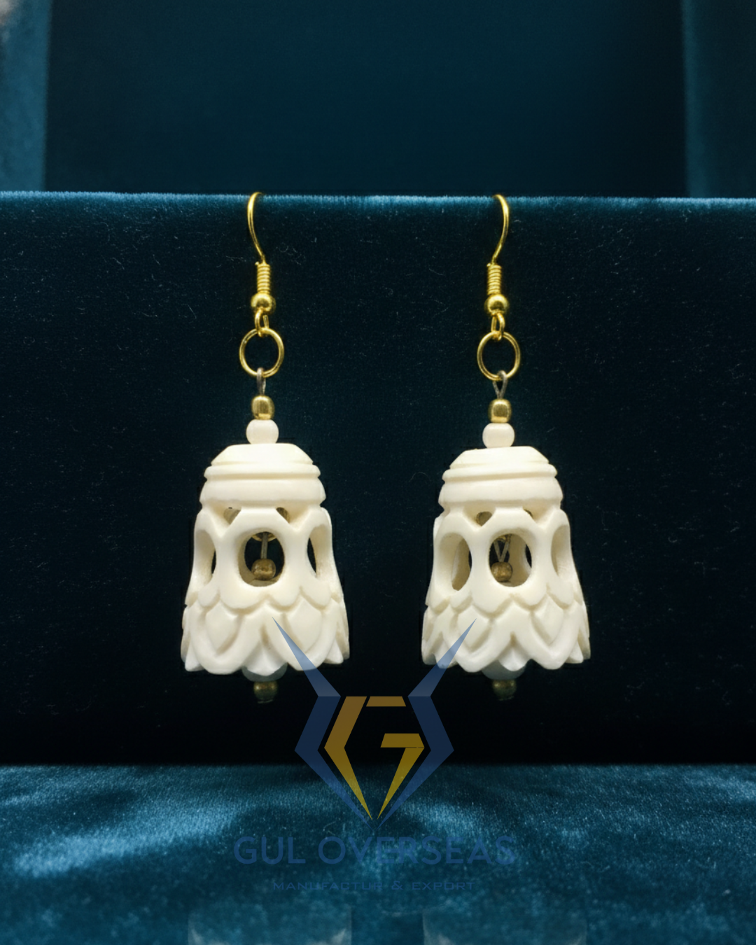 BONE BELL JHUMKA EARRING