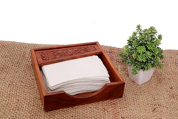 Wooden Tissue Paper Box