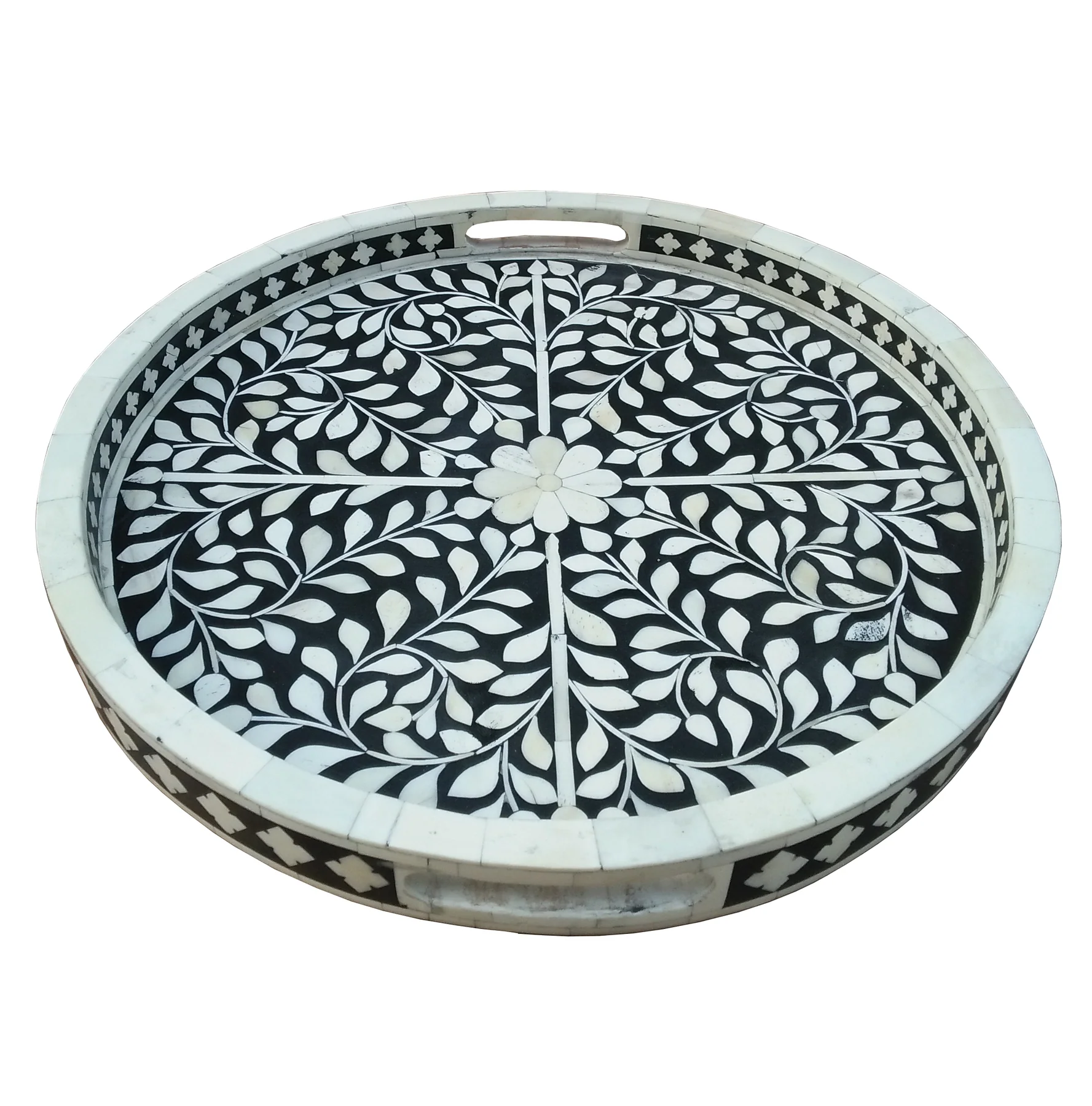 Bone Round Tray