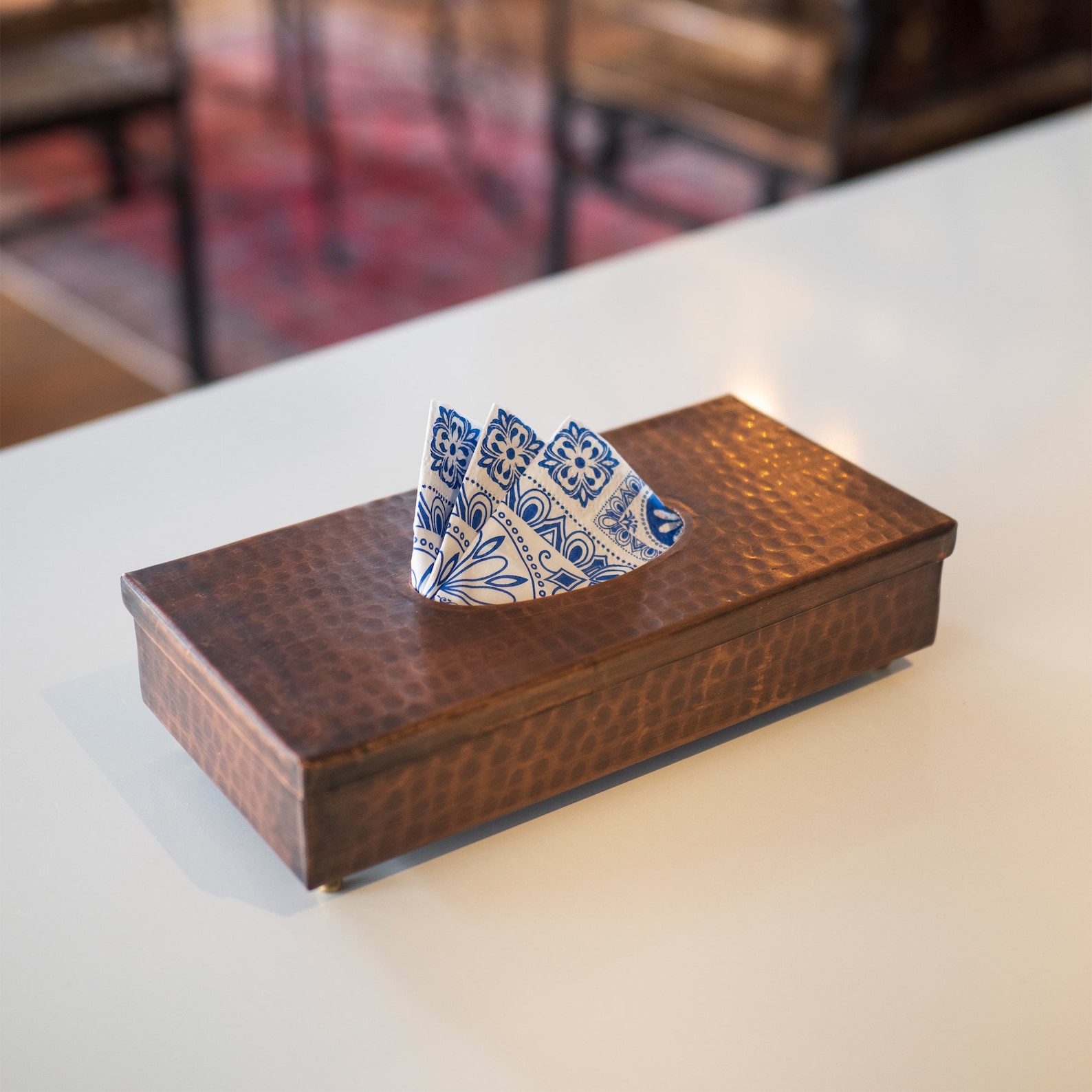 Copper Tissue Box