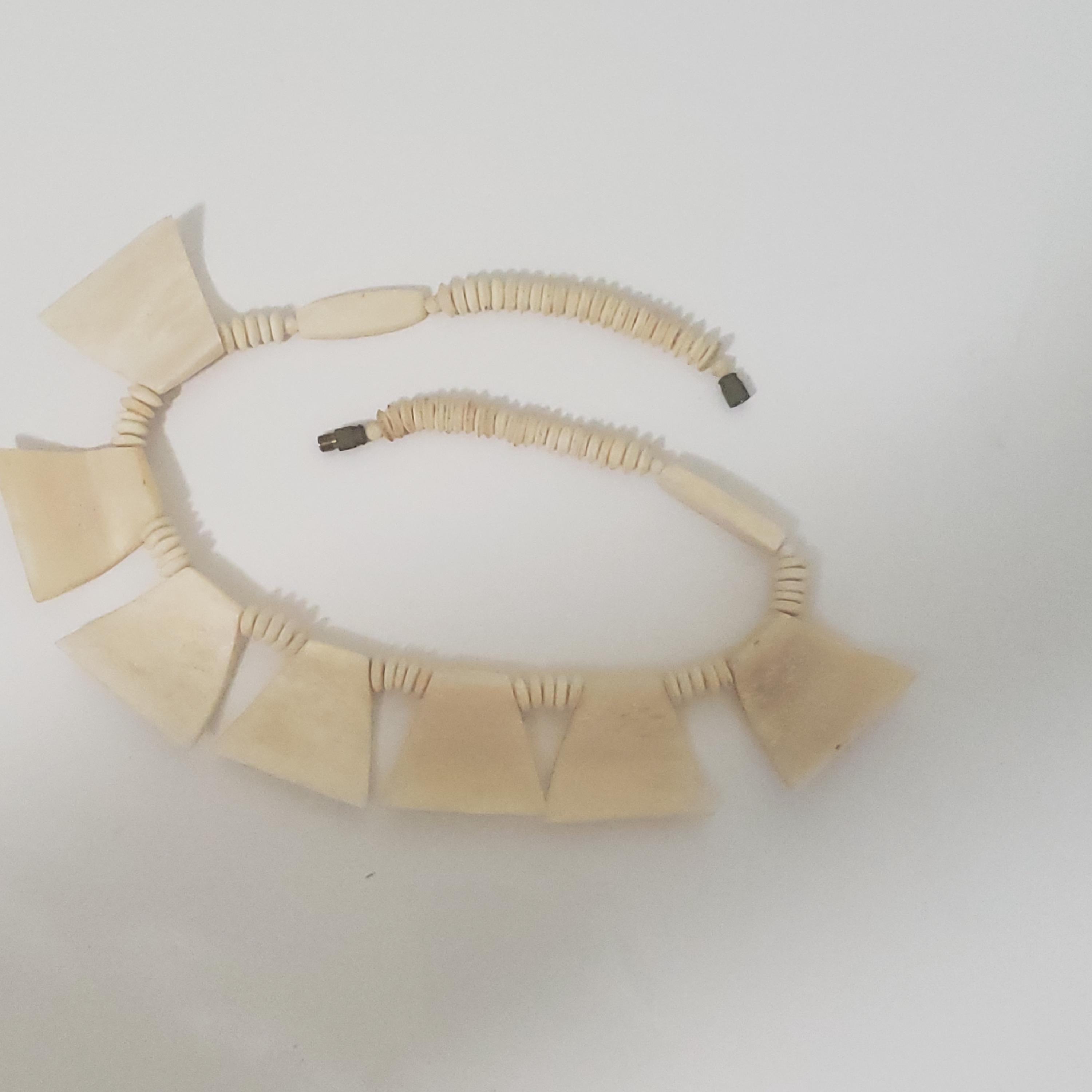 Carved Bone Necklace - Image 4